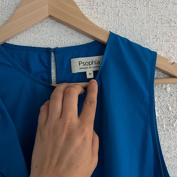 Psophia Cobalt Blue Ruffle Dress - Picture 6 of 9